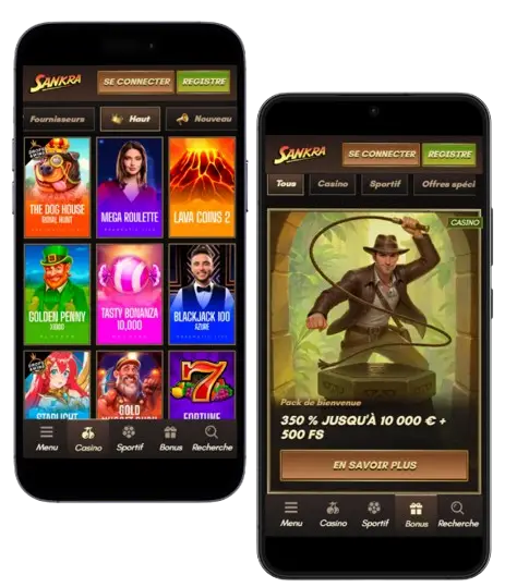 Sankra Casino sur mobile